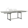 Patio Dining Table (63"-94.5")x39.4"x29.5" Solid Acacia Wood