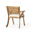 Outdoor HERMOSA KD WOOD DINING SET with Cushions