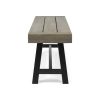 ACACIA WOOD BENCH GRAY