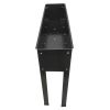 Elevated garden bed, metal elevated outdoor flowerpot box, suitable for backyard and terrace, large flowerpot, suitable for vegetable and flower book