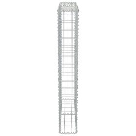 vidaXL Muro gabi√£o com tampas a√ßo galvanizado 100x20x150 cm