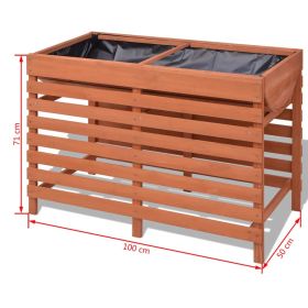 vidaXL Planter 100x50x71 cm Wood (Option: as picture)