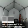 Outsunny 7' x 12' Garden Storage Tent, Heavy Duty Outdoor Shed