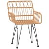 5 Piece Patio Dining Set Poly Rattan