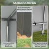 Outsunny 7' x 12' Garden Storage Tent, Heavy Duty Outdoor Shed