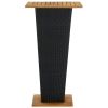 5 Piece Patio Bar Set with Cushions Poly Rattan Black