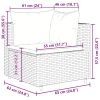 7 Piece Patio Lounge Set with Cushions Gray Poly Rattan