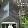 Outsunny 7' x 12' Garden Storage Tent, Heavy Duty Outdoor Shed