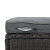 U_Style Outdoor Patio Rectangle Daybed with Retractable Canopy, Wicker Furniture Sectional Seating with Washable Cushions, Backyard
