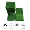 Artificial Grass Turf Tiles Interlocking Set of 35pcs, Fake Grass Tiles Self-draining for Pet Indoor/Outdoor Flooring Decor, 12x12in