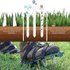 Lawn Aerator Shoes with Stainless Steel Shovel, Free-Installation Aerating Shoe with Hook & Loop Straps, Heavy Duty Spiked Aerating Sandals