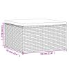 7 Piece Patio Lounge Set with Cushions Gray Poly Rattan