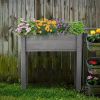 31x31x16 inch Raised Garden Bed with Legs, Elevated Wooden Planter Box for Outdoor Plants Flowers Fruits Vegetable Herb Growingg
