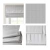 Basketweave Room Darkening Cordless Roman Shade